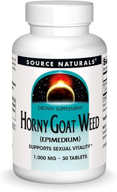 Фотография - Epimedium Horny Goat Weed Source Naturals 1000 мг 30 таблеток