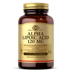 Альфа-ліпоєва кислота Alpha Lipoic Acid Solgar 120 мг 60 капсул