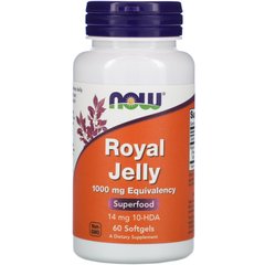 Фотография - Маточне молочко Royal Jelly Now Foods 1000 мг 60 капсул