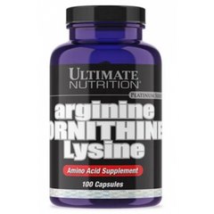 Амінокислотний комплекс Arginine Ornitine Lysine Ultimate Nutrition 100 капсул