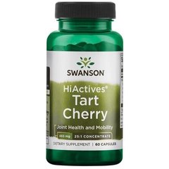 Екстракт вишні Hiactives Tart Cherry Swanson 465 мг 60 капсул