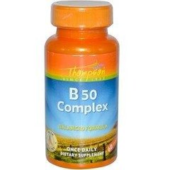 Комплекс витаминов В B50 Complex Thompson 60 капсул