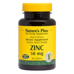 Цинк Zinc Nature's Plus 50 мг 90 таблеток
