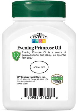 Масло вечерней примулы Evening Primrose Oil 21st Century 60 капсул