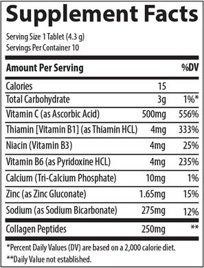 Коллаген Collagen Effervescent Tablets Trace Minerals персик манго 10 шипучих таблеток