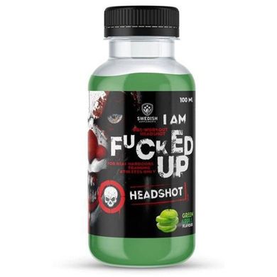 Предтренировочный комплекс Fucked Up Headshot Swedish Supplements зеленое яблоко 100 мл