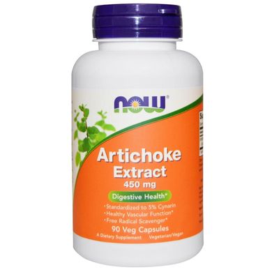 Артишок екстракт Artichoke Now Foods 450 мг 90 капсул