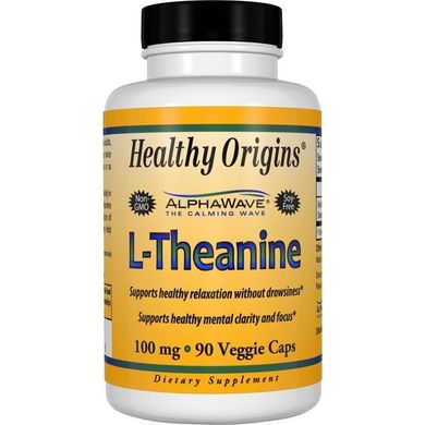 L-теанін L-Theanine Healthy Origins 100 мг 90 капсул
