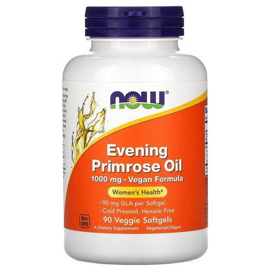 Олія вечірньої примули Evening Primrose Oil Now Foods 1000 мг 90 капсул