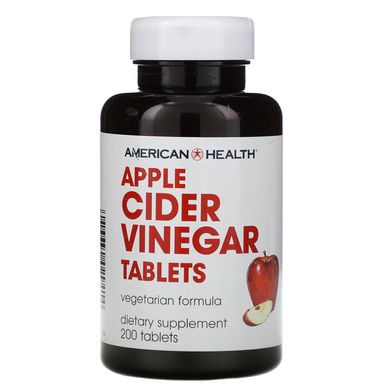 Яблучний оцет Apple Cider Vinegar American Health 200 таблеток