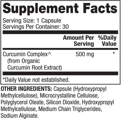 Куркумин Curcumin Advanced Dr. Mercola 500 мг 30 капсул