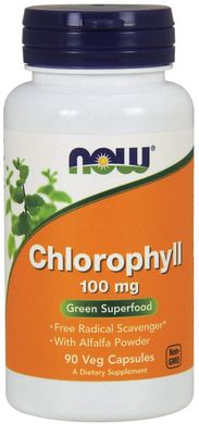 Фотография - Хлорофилл Chlorophyll Now Foods 100 мг 90 капсул