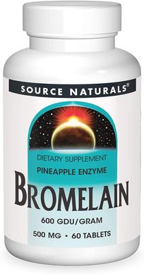 Фотография - Бромелайн Bromelain Source Naturals 500 мг 60 таблеток