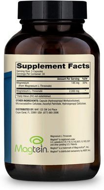 Магний L-треонат Magnesium L-Threonate Dr. Mercola 90 капсул
