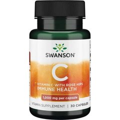Фотография - Вітамін С з шипшиною Vitamin C with Rose Hips Swanson 1000 мг 90 капсул