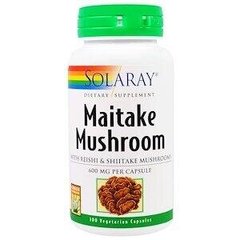 Фотография - Гриби майтаке Maitake Mushroom Solaray 600 мг 100 капсул