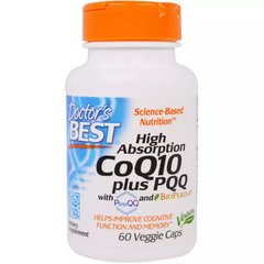 Фотография - Коензим Q10 високої абсорбації + PQQ BioPerine Doctor's Best 100 мг 60 капсул