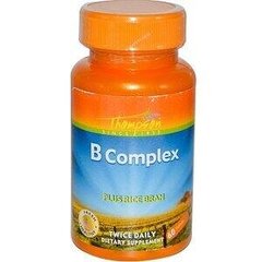 Комплекс вітамінів В плюс рисові висівки B Complex Thompson 60 таблеток