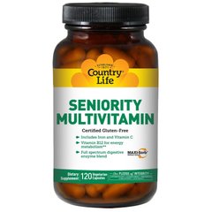 Фотография - Мультивитамины Seniority Multivitamin Country Life 120 капсул
