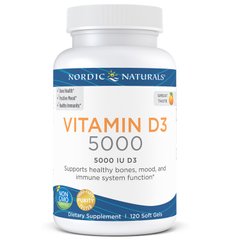 Фотография - Вітамін D3 Vitamin D3 Nordic Naturals апельсин 5000 МО 120 капсул