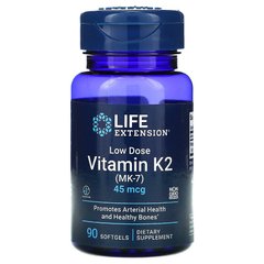 Фотография - Вітамін К2 Low Dose Vitamin K2 (MK-7) Life Extension 45 мкг 90 капсул