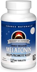 Фотография - Мелатонін швидкої дії Melatonin Source Naturals 3 мг 120 таблеток
