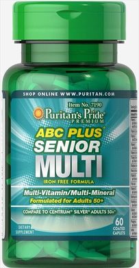 Витамины для мужчин 50+ ABC Plus Senior Multi Puritans Pride 60 каплет