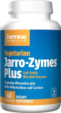 Фотография - Комплекс ферментів для покращення травлення Jarro-Zymes Plus Jarrow Formulas 60 капсул