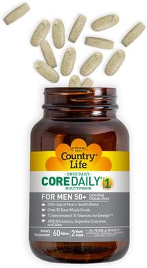 Фотография - Вітаміни для чоловіків 50+ Core Daily-1 for Men 50+ Country Life 60 таблеток
