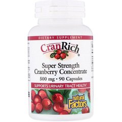 Журавлинний супер концентрат CranRich Natural Factors 500 мг 90 капсул