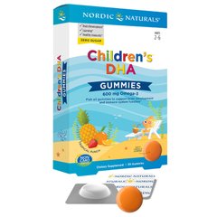 Фотография - Риб'ячий жир для дітей Children's DHA Gummies Nordic Naturals тропічний пунш 600 мг 30 жувальних цукерок