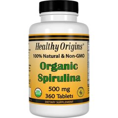 Фотография - Спіруліна Spirulina Healthy Origins органік 500 мг 720 таблеток