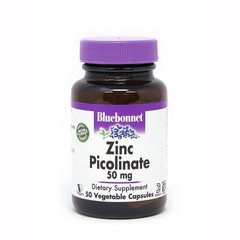 Цинк піколінат Zinc Picolinate Bluebonnet Nutrition 50 мг 50 капсул