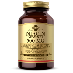 Витамин В3 Ниацин Niacin Solgar 500 мг 100 капсул