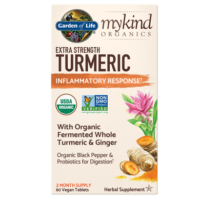 Куркума MyKind Organics Extra Strength Turmeric Garden of Life 60 таблеток
