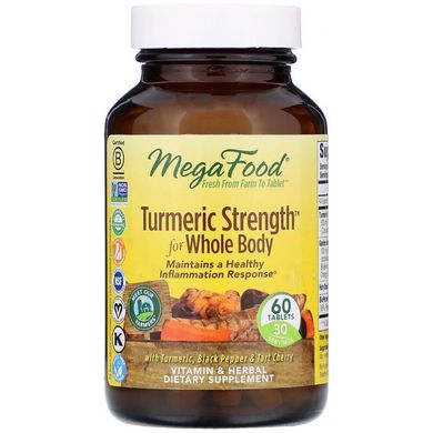 Куркумин Turmeric Strength for Whole Body MegaFood 60 таблеток