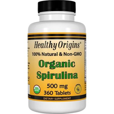 Фотография - Спирулина Spirulina Healthy Origins органик 500 мг 720 таблеток