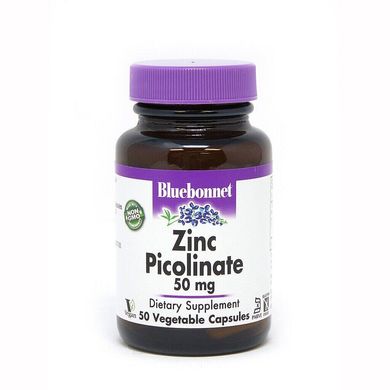 Цинк пиколинат Zinc Picolinate Bluebonnet Nutrition 50 мг 50 капсул