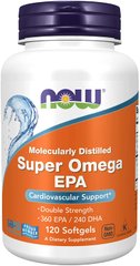 Фотография - Рыбий жир Омега 3 Super Omega 360 EPA/240 DHA Now Foods 120 капсул
