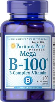 Вітаміни групи В комплекс Vitamin B-100 Puritan's Pride100 капсул