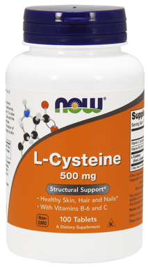 Цистеїн L-Cysteine Now Foods 500 мг 100 таблеток