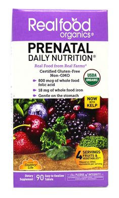 Витамины для беременных Prenatal Daily Nitrition Country Life 90 таблеток