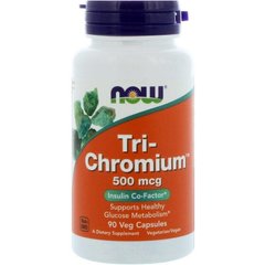 Хром Tri-Chromium Now Foods 500 мкг 90 капсул