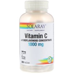 Фотография - Витамин C с биофлавонидами Vitamin C with Bioflavonoid Concetrate Solaray 1000 мг 250 капсул