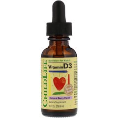 Фотография - Вітамін D3 для дітей Vitamin D3 Drops ChildLife ягоди 500 МО 29.6 мл