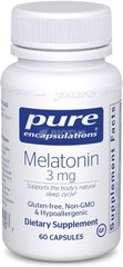 Фотография - Мелатонин Melatonin Pure Encapsulations 3 мг 60 капсул