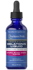Фотография - Мелатонин со вкусом вишни Melatonin Puritan's Pride 1 мг 59 мл