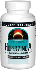 Фотография - Витамины для мозга Huperzine A Source Naturals 200 мкг 120 таблеток