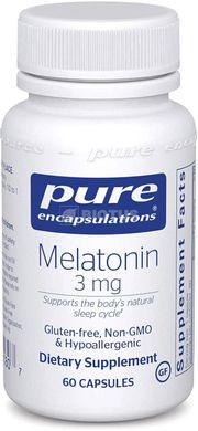Фотография - Мелатонин Melatonin Pure Encapsulations 3 мг 60 капсул