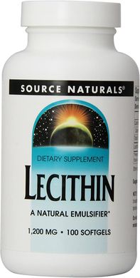 Фотография - Лецитин Lecithin Source Naturals 1200 мг 200 капсул